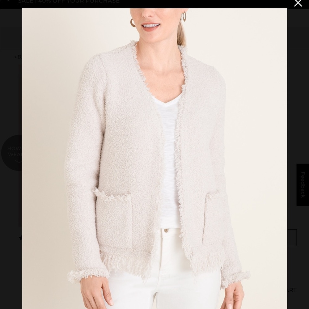 NWT Barefoot Dreams Cardigan